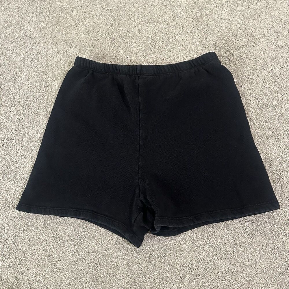 JOAH BROWN Black Fitted Sweat Short Women Size Medium Large EUC